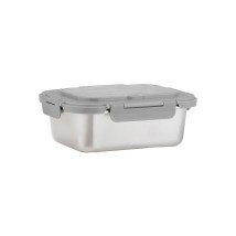 ESTIA ΦΑΓΗΤΟΔΟΧΕΙΟ ΑΝΟΞΕΙΔΩΤΟ 1200ml ΜΕ ΚΟΥΤΑΛΙ, ΠΙΡΟΥΝΙ & ΔΙΑΧΩΡΙΣΤΙΚΟ