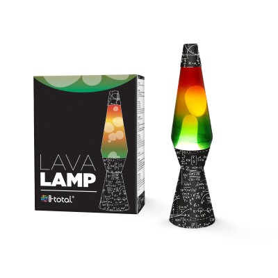 Total Gift Διακοσμητικό Φωτιστικό Lava Lamp σε Μαύρο Χρώμα XL1777