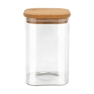 ESTIA ΔΟΧΕΙΟ ΑΠΟΘΗΚΕΥΣΗΣ BAMBOO ESSENTIALS 950ml ΓΥΑΛΙΝΟ ΜΕ ΚΑΠΆΚΙ