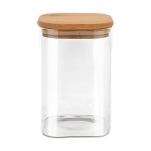 ESTIA ΔΟΧΕΙΟ ΑΠΟΘΗΚΕΥΣΗΣ BAMBOO ESSENTIALS 950ml ΓΥΑΛΙΝΟ ΜΕ ΚΑΠΆΚΙ