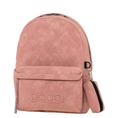 Polo Original Leaves Σχολική Τσάντα Πλάτης Ροζ 9-02-071-3900