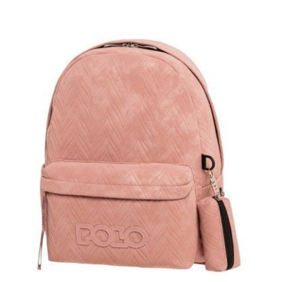 Polo Original Leaves Σχολική Τσάντα Πλάτης Ροζ 9-02-071-3900
