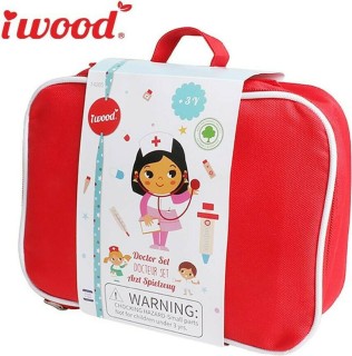 iwood Ξύλινο Παιδικό Ιατρικό Σετ για 3+ Ετών W14005