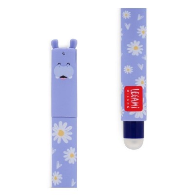 Legami Milano Hippo Στυλό Gel 0.7mm Μπλε με Μπλε Μελάνι Erasable EP0028