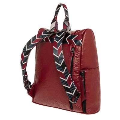 Polo Nadina Γυναικεία Τσάντα Πλάτης Κόκκινη 9-07-064-3300