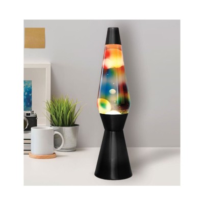I-Total Διακοσμητικό Φωτιστικό Lava Lamp σε Μαύρο Χρώμα XL2340