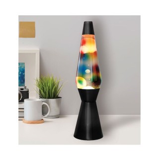 I-Total Διακοσμητικό Φωτιστικό Lava Lamp σε Μαύρο Χρώμα XL2340