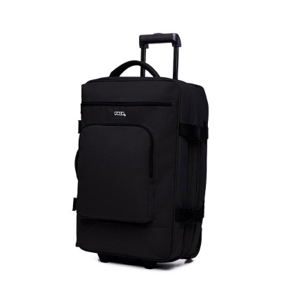 Polo Osaca Βαλίτσα Ταξιδίου Καμπίνας Σκληρή Black με 4 Ρόδες Ύψους 54εκ. 9-09-053