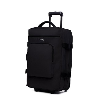 Polo Osaca Βαλίτσα Ταξιδίου Καμπίνας Σκληρή Black με 4 Ρόδες Ύψους 54εκ. 9-09-053