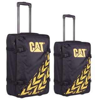 CAT Βαλίτσες Ταξιδιού Σκληρές Μαύρο Μέγιστου Ύψους 71εκ. με 4 Ρόδες Σετ 2τμχ 84593-01