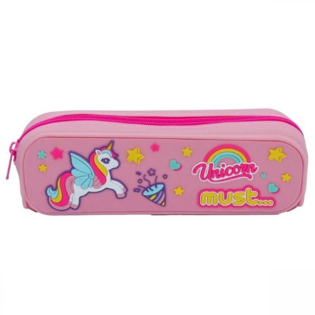 Διακάκης Κασετίνα από Σιλικόνη Βαρελάκι με 1 Θήκη 000585629UNICORN