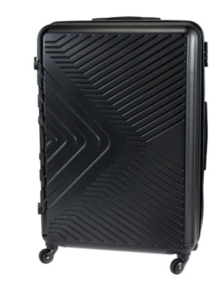 Polo Oslo Μεγάλη Βαλίτσα Ταξιδίου Σκληρή Μαύρη με 4 Ρόδες Ύψους 75εκ. 9-09-012-2000