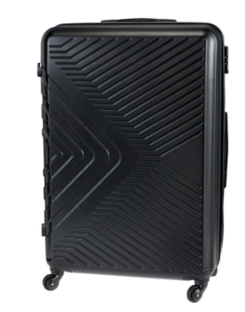 Polo Oslo Μεγάλη Βαλίτσα Ταξιδίου Σκληρή Μαύρη με 4 Ρόδες Ύψους 75εκ. 9-09-012-2000