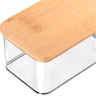 ESTIA ΔΟΧΕΙΟ ΑΠΟΘΗΚΕΥΣΗΣ BAMBOO ESSENTIALS ΠΛΑΣΤΙΚΟ 750ml ΣΤΟΙΒΑΖΟΜΕΝΟ