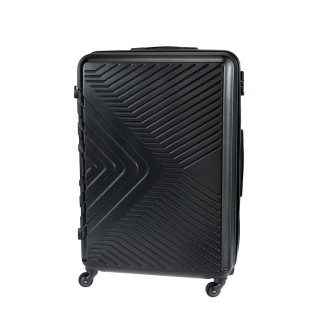 Polo Oslo Μεσαία Βαλίτσα Ταξιδίου Σκληρή Μαύρη με 4 Ρόδες Ύψους 65εκ. 9-09-011-2000