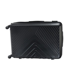 Polo Oslo Μεσαία Βαλίτσα Ταξιδίου Σκληρή Μαύρη με 4 Ρόδες Ύψους 65εκ. 9-09-011-2000