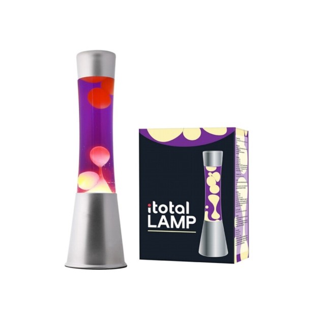 I-Total Διακοσμητικό Φωτιστικό Lava Lamp σε Ασημί Χρώμα XL1793