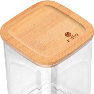 ESTIA ΔΟΧΕΙΟ ΑΠΟΘΗΚΕΥΣΗΣ BAMBOO ESSENTIALS ΠΛΑΣΤΙΚΟ 800ml ΣΤΟΙΒΑΖΟΜΕΝΟ