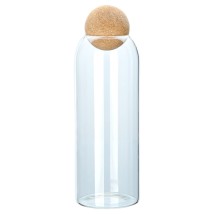 ESTIA ΔΟΧΕΙΟ ΑΠΟΘΗΚΕΥΣΗΣ ΓΥΑΛΙΝΟ 1300ml ΜΕ ΚΑΠΑΚΙ ΦΕΛΛΟΥ