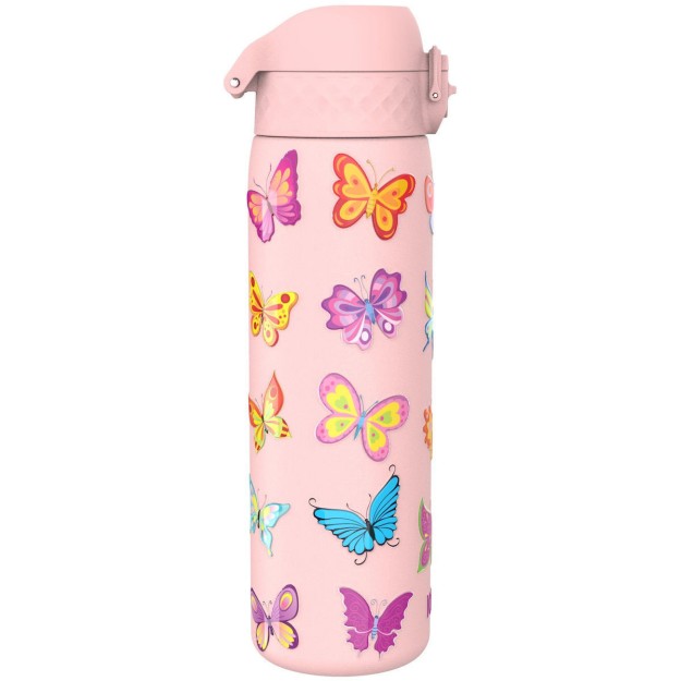 Ion8 Παιδικό Παγούρι Μεταλλικό Πεταλούδα Ανοξείδωτο 600ml I8SS600PPBFLY