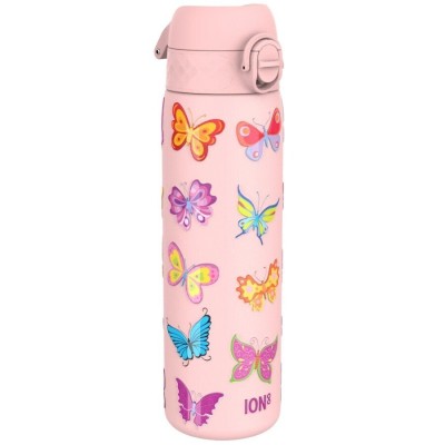Ion8 Παιδικό Παγούρι Μεταλλικό Πεταλούδα Ανοξείδωτο 600ml I8SS600PPBFLY