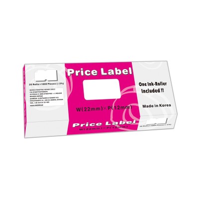 Motex 1000 Αυτοκόλλητες Ετικέτες σε Ρολό για Ετικετογράφο 22x12mm 25τμχ