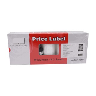 Motex 1000 Αυτοκόλλητες Ετικέτες σε Ρολό για Ετικετογράφο 22x12mm 25τμχ