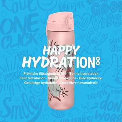 Ion8 Παιδικό Παγούρι Πλαστικό Ροζ 600ml I8RF500PKOA2