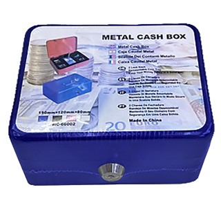 HOMie Κουτί Ταμείου με Κλειδί 96-856 Μπλε