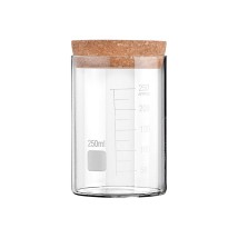 ESTIA ΔΟΧΕΙΟ ΑΠΟΘΗΚΕΥΣΗΣ ΓΥΑΛΙΝΟ 250ml ΜΕ ΚΑΠΑΚΙ ΦΕΛΛΟΥ
