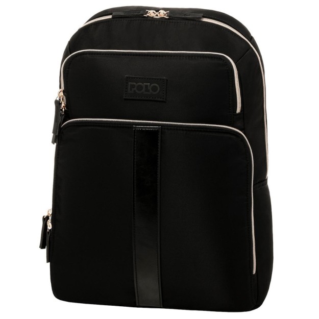 Polo Dora Υφασμάτινο Σακίδιο Πλάτης Μαύρο 9-07-021-2000