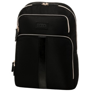 Polo Dora Υφασμάτινο Σακίδιο Πλάτης Μαύρο 9-07-021-2000