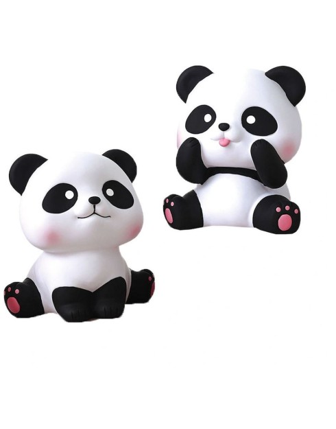 Δωρόσημο Κουμπαράς Πλαστικός Panda Άσπρο/Μαύρο 15241