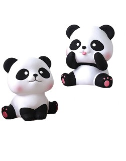 Δωρόσημο Κουμπαράς Πλαστικός Panda Άσπρο/Μαύρο 15241