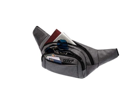 Polo Denver Τσαντάκι Μέσης Γκρι 9-08-001-2200