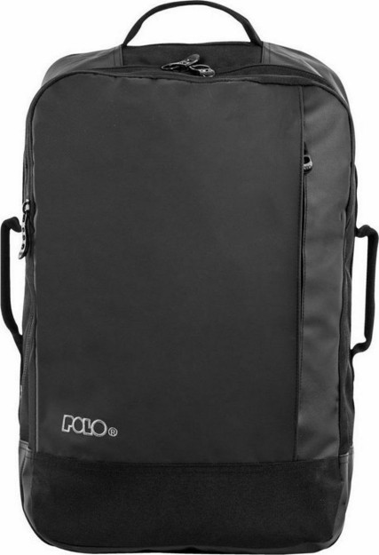 Polo Boston Υφασμάτινο Σακίδιο Πλάτης Αδιάβροχο Μαύρο 9-02-003-2000