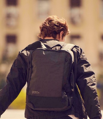 Polo Boston Υφασμάτινο Σακίδιο Πλάτης Αδιάβροχο Μαύρο 9-02-003-2000