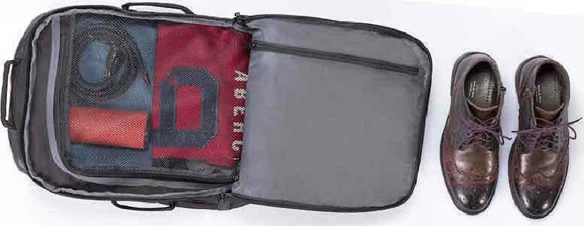 Polo Boston Υφασμάτινο Σακίδιο Πλάτης Αδιάβροχο Μαύρο 9-02-003-2000