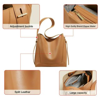 Foxer 9136015F Δερμάτινη Γυναικεία Τσάντα Shopper Ώμου Μαύρη 9136015F