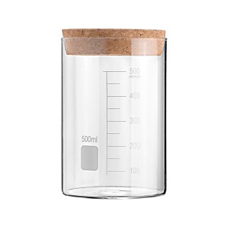 ESTIA ΔΟΧΕΙΟ ΑΠΟΘΗΚΕΥΣΗΣ ΓΥΑΛΙΝΟ 500ml ΜΕ ΚΑΠΑΚΙ ΦΕΛΛΟΥ