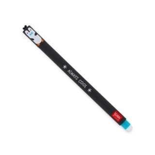 Legami Milano Penguin Στυλό Gel Μαύρο με Τιρκουάζ Μελάνι Erasable EP0033