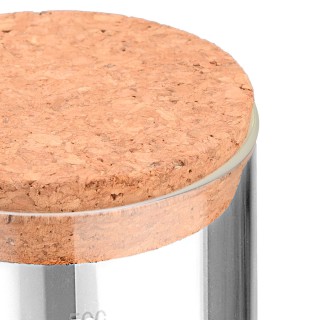 ESTIA ΔΟΧΕΙΟ ΑΠΟΘΗΚΕΥΣΗΣ ΓΥΑΛΙΝΟ 500ml ΜΕ ΚΑΠΑΚΙ ΦΕΛΛΟΥ