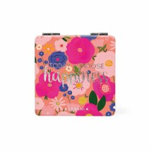 Legami Milano Καθρέπτης Μακιγιάζ Τσάντας Flowers 6x6cm Ροζ MIR0013