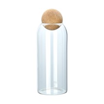 ESTIA ΔΟΧΕΙΟ ΑΠΟΘΗΚΕΥΣΗΣ ΓΥΑΛΙΝΟ 950ml ΜΕ ΚΑΠΑΚΙ ΦΕΛΛΟΥ