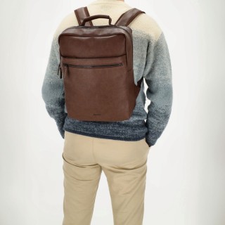 Beagles Τσάντα Πλάτης για Laptop 15.6" σε Καφέ χρώμα