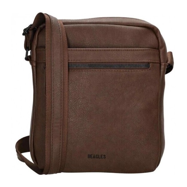 Beagles Ανδρική Τσάντα Ώμου / Χιαστί Καφέ 21672-097