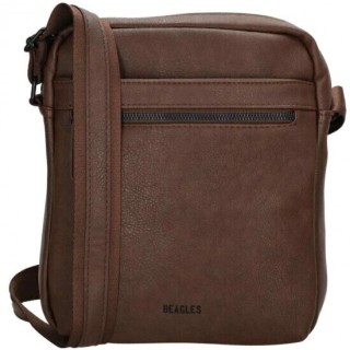 Beagles Ανδρική Τσάντα Ώμου / Χιαστί Καφέ 21672-097