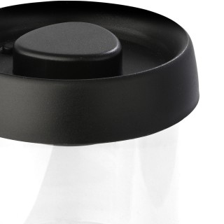 ESTIA ΔΟΧΕΙΟ ΑΠΟΘΗΚΕΥΣΗΣ ΚΕΝΟΥ ΑΕΡΟΣ ΓΥΑΛΙΝΟ 450ml ΜΕ ΚΑΠΑΚΙ ΜΑΥΡΟ