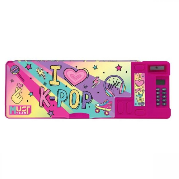 Must I Love Κασετίνα με 1 Θήκη Ροζ 000586132 I Love K-Pop