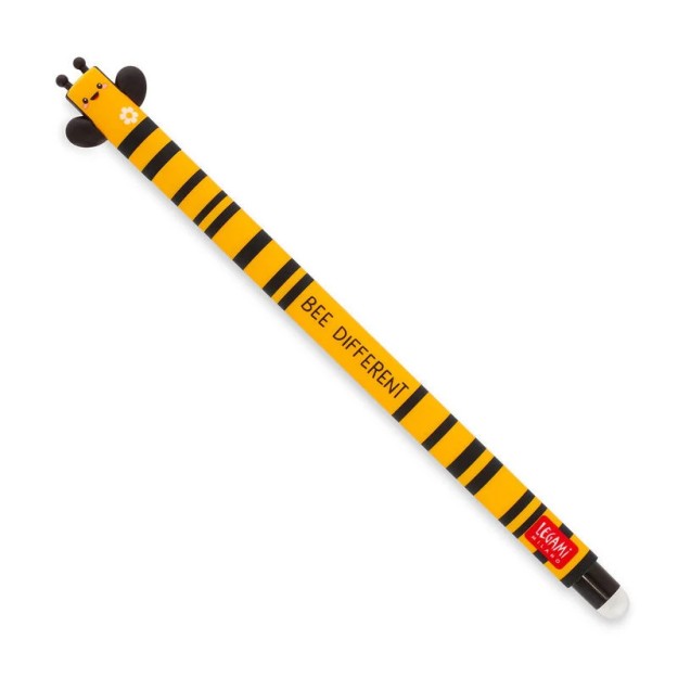 Legami Milano Bee Στυλό Gel 0.7mm Κίτρινο με Μαύρο Μελάνι Erasable EP0029
